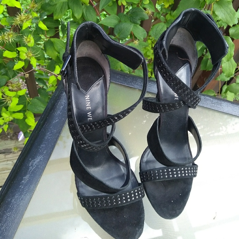 Strappy Black Heels - Picture 7 of 7